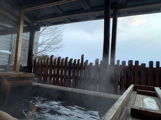 オーベルジュ北の暖暖の露天風呂